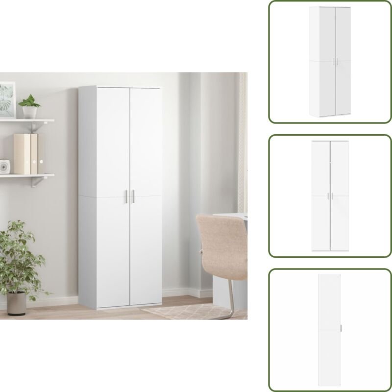 vidaXL Highboard Weiß 60x35x180 cm Holzwerkstoff