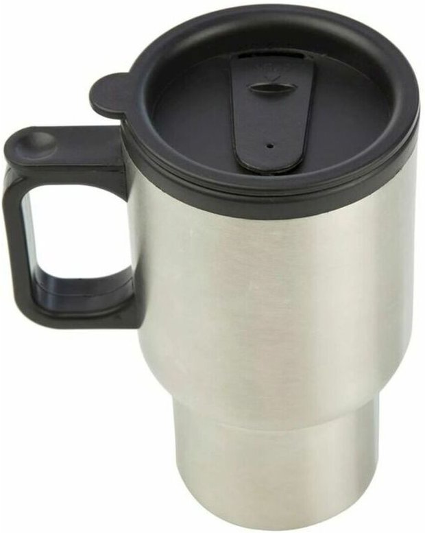 Regatta Steel Commuter Mug 500 ml Grau, Unisex Erwachsene, Silber (Silber), Einheitsgröße