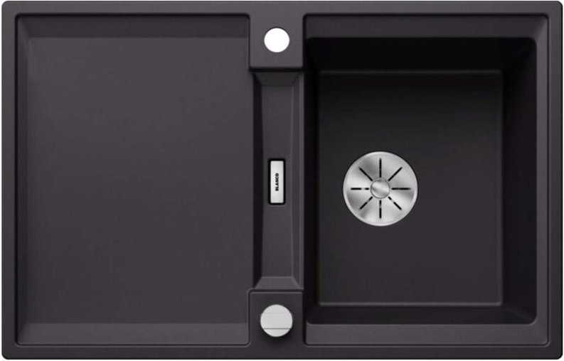 Blanco Adira - Silgranitspüle, 78x50 cm, mit Ablaufsteuerung und Zubehör, InFino, schwarz 527585