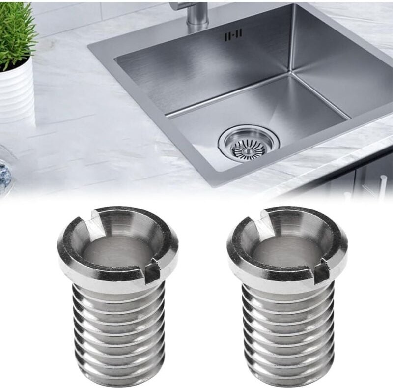 Lntyq - 4 Spülbecken-Korbschrauben, Spülbecken-Hohlschrauben, Siebschrauben, Edelstahl-Siebschrauben, Spülbecken-Siebkor...