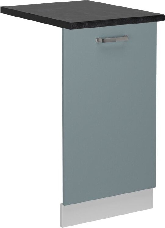 Vicco - Geschirrspülblende R-Line, Blau-Grau, 45 cm , ap Anthrazit