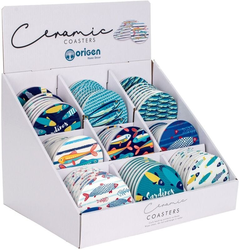 Kochbeiträge Posavaos Ausstellerfisch 72U Multicolol -Paar 11x11x1cm 29305 - Signes Grimalt