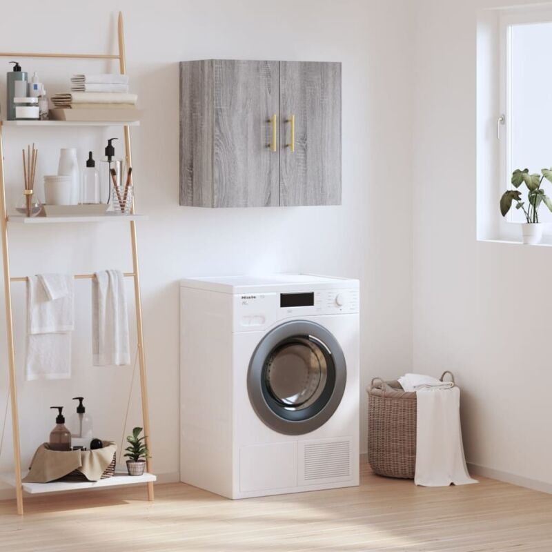 Wandschrank Grau Sonoma 60x31x60 cm Holzwerkstoff Vidaxl