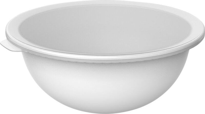 Schüssel mit Deckel Caruba 4,8 l weiß Schüssel - Rotho