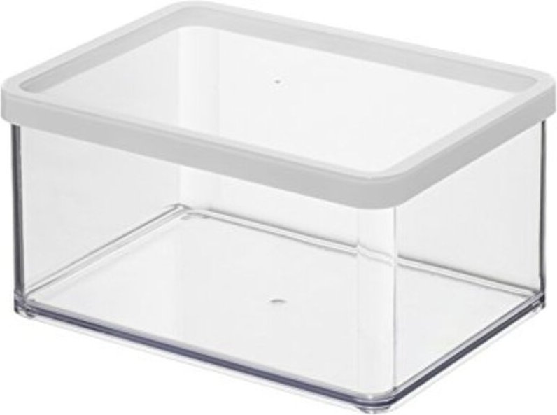 Rotho - Loft 11610 Rechteckiger Spender 2,25 l Transparent, Weiß