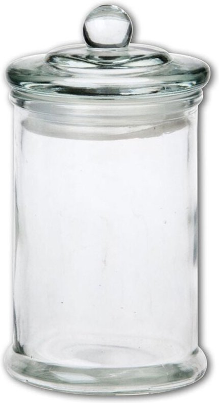 Northix - Glass container with lid for dry and liquid storage