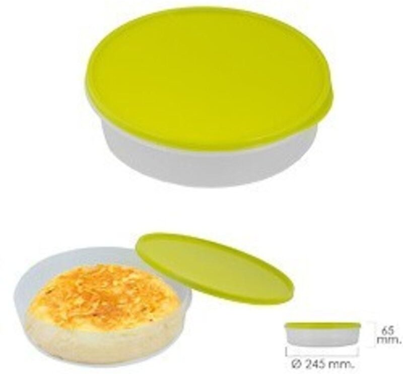Fiambrera Para Tortillas Redonda ø 24.5 cm. 2 Litros