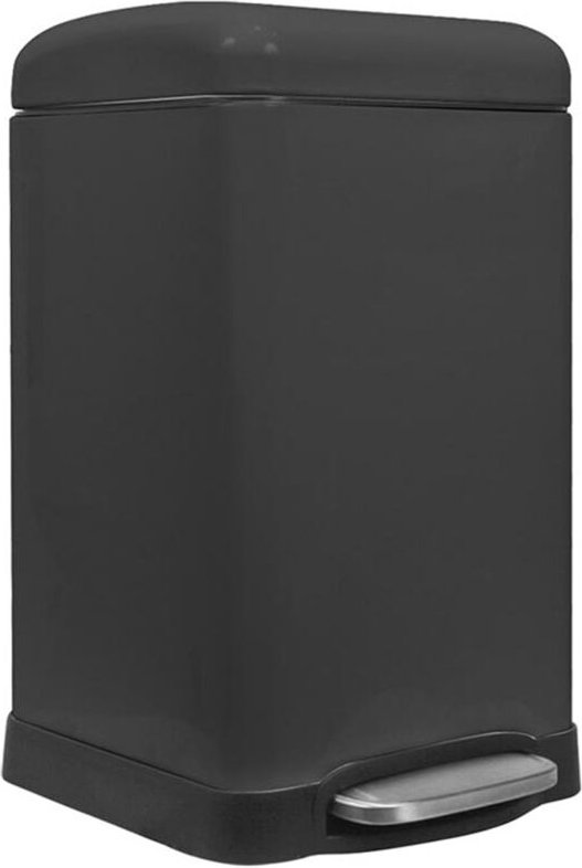 Metall-Tretmülleimer mit herausnehmbarem Eimer, fester Stand und rutschfeste Pedale, ideal für Zuhause und Büro, Inhalt ...