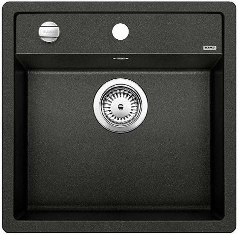 Dalago 5 - Silgranitspüle, 52x51 cm, mit Ablaufsystembedienung, Anthrazit 518521 - Blanco