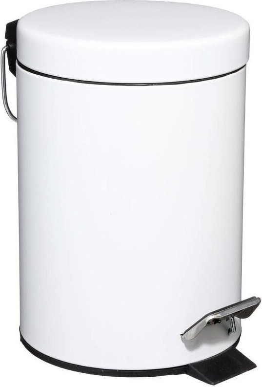 5five Simply Smart - Runder mülleimer aus metall 3l colorama weiß - 5five