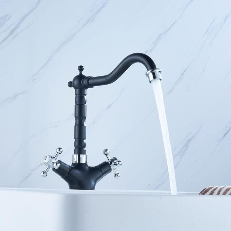 Drehbarer Antiker Kupferner Wasserhahn Hahn Küche Waschraum Nostalgie Retro Küchen Armatur Wasserhahn im Landhausstil in...