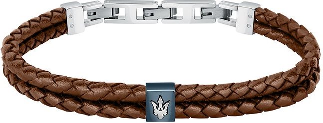 Maserati Armband JM422AVE14 Edelstahl, Leder, recycelt