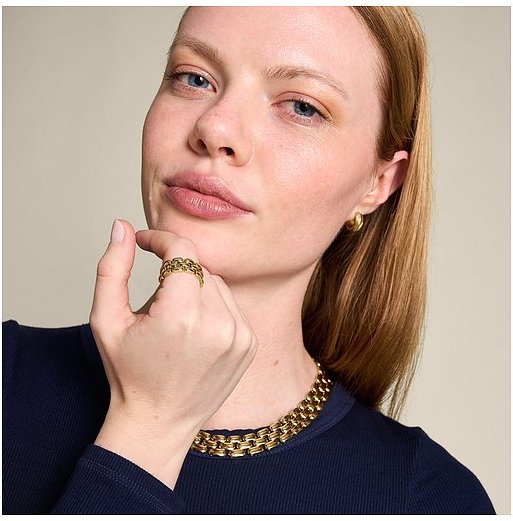 Fossil Damenring ARDEN JF04785710 Edelstahl