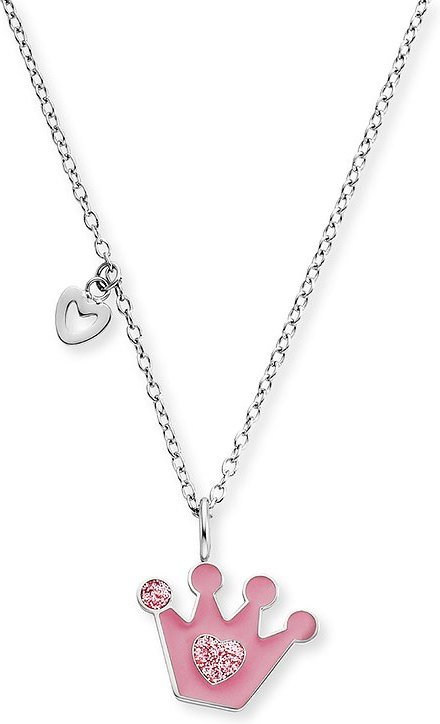 Engelsrufer Kette HENS-GLITTERCROWN Edelstahl, Emaille