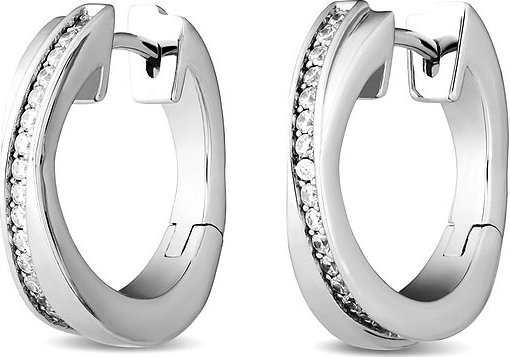 JETTE Creolen WRAPPED 87223183 925er Silber rhodiniert