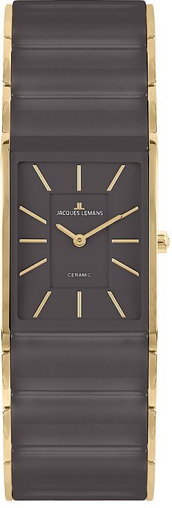 Jacques Lemans Damenuhr High-Tech Ceramic 1-2214G Edelstahl