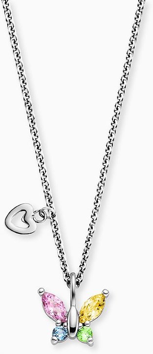 Engelsrufer Kette HENS-BUTTERFLY2-ZI Edelstahl, Farbstein