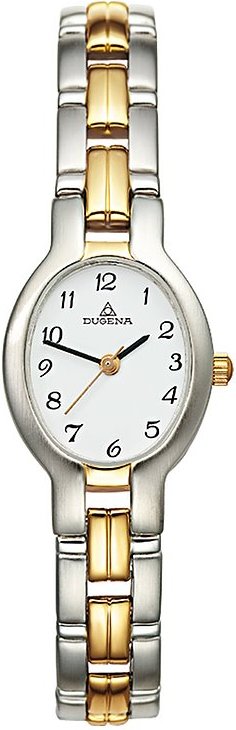 Dugena Damenuhr 4110323 Metall beschichtet (Double), Edelstahl