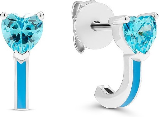 JETTE Ohrstecker SUMMER LOVE 89137535 925er Silber, recycelt, Emaille