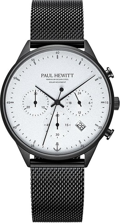 Paul Hewitt Herrenuhr Chrono PH-W-0300 Edelstahl, recycelt