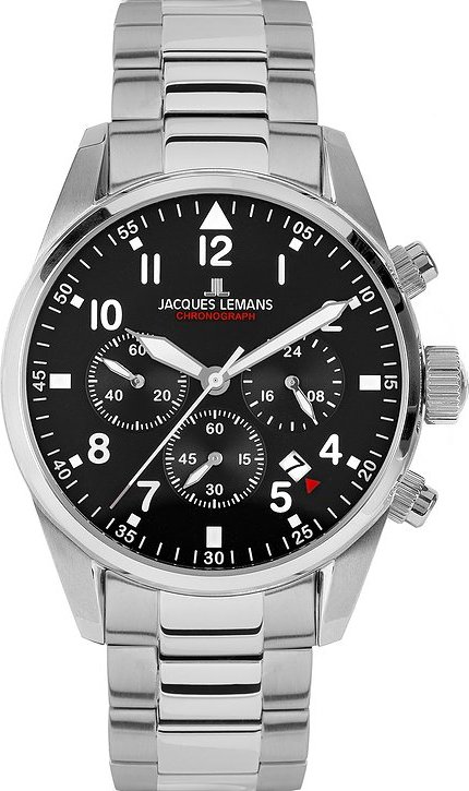 Jacques Lemans Chronograph Barcelona 42-2C Edelstahl