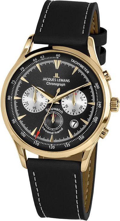 Jacques Lemans Chronograph Retro Classic 1-2068I Edelstahl