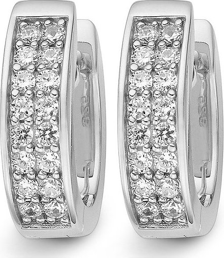 JETTE Creolen ENDLESS 86734877 925er Silber rhodiniert