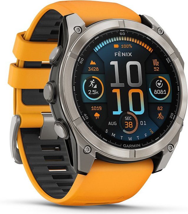 Garmin Smartwatch Fenix 8 - 51 mm AMOLED Sapphire Graphit Titanium Titan 010-02905-11