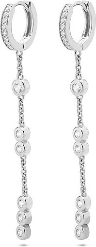 JETTE Ohrhänger COSMOPOLITAN 89208131 925er Silber, recycelt