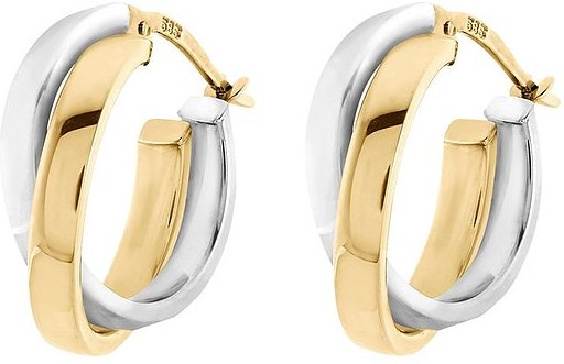 Valeria Creolen 88565321 585er Gelbgold, 585er Weißgold