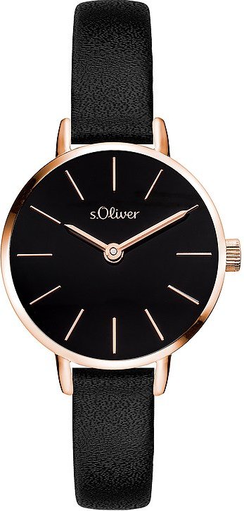 s.Oliver Damenuhr zeitlos und elegant SO-4537-LQ Metall