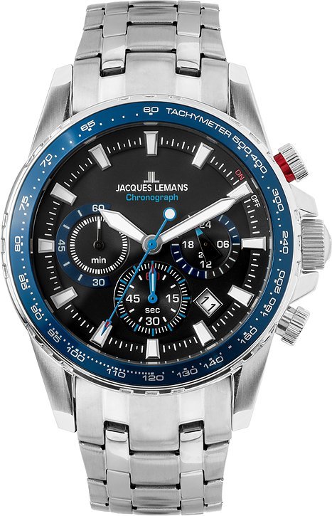 Jacques Lemans Chronograph Liverpool 1-2099E Edelstahl