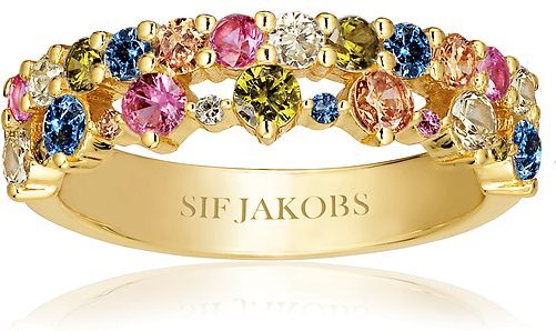 Sif Jakobs Jewellery Damenring SJ-R2367-XCZ-YG-50 925er Silber