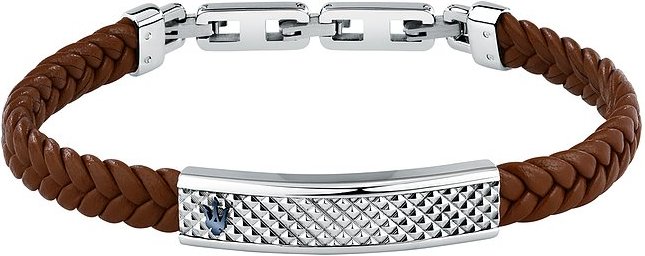 Maserati Armband Leather JM525AVE37 Edelstahl