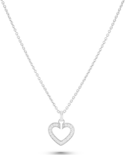 JETTE Kette SACRED HEART 86938308 925er Silber rhodiniert