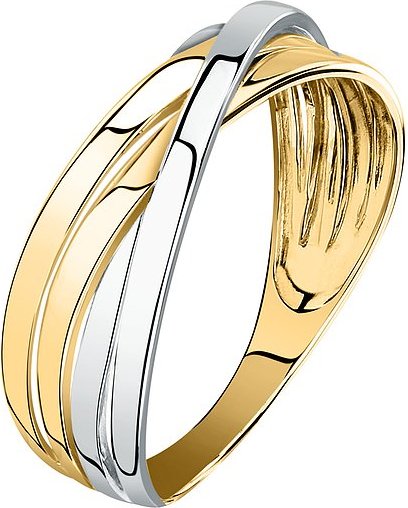 Valeria Damenring 89131928 585er Gelbgold, 585er Weißgold