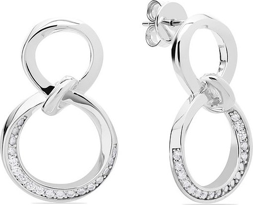 JETTE Ohrhänger LOOP 89207968 925er Silber, recycelt