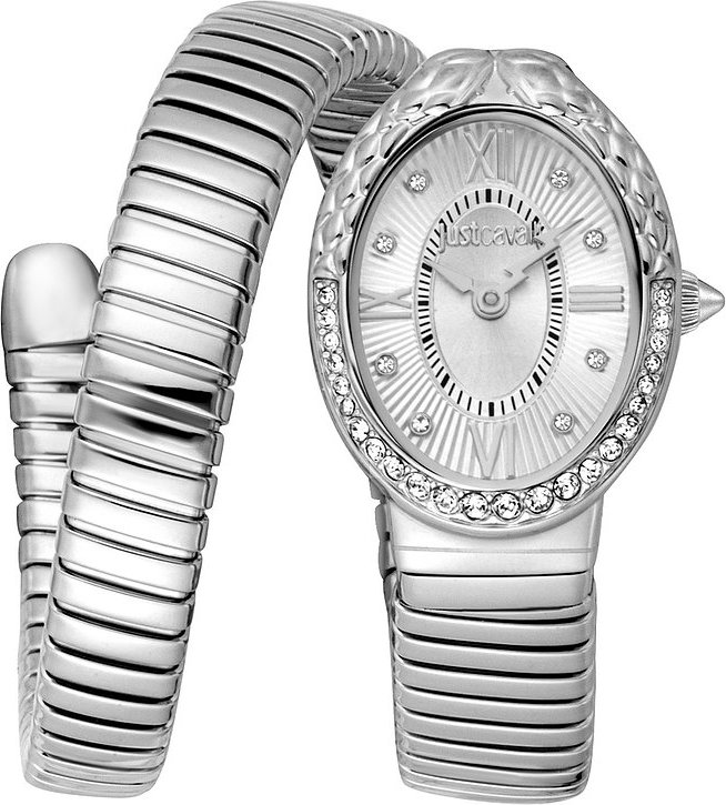 Just Cavalli Damenuhr Signature Snake JC1L390M0015 Edelstahl