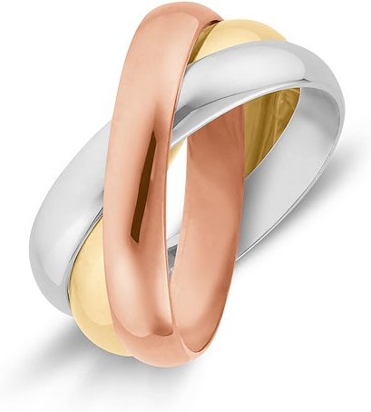 Valeria Damenring 82660038 585er Gelbgold, 585er Weißgold, 585er Rotgold