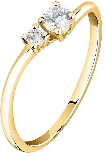 Live Diamond Damenring LDY020116012 375er Gelbgold, recycelt
