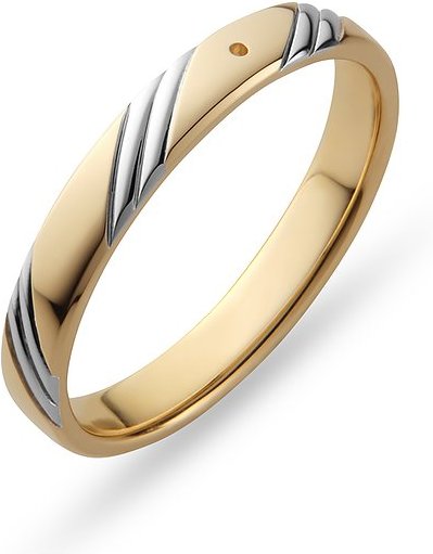 Valeria Damenring 89217799 375er Gelbgold, 375er Weißgold