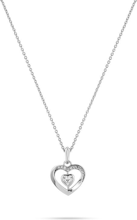 JETTE Kette TWISTED HEART 89193474 925er Silber, recycelt