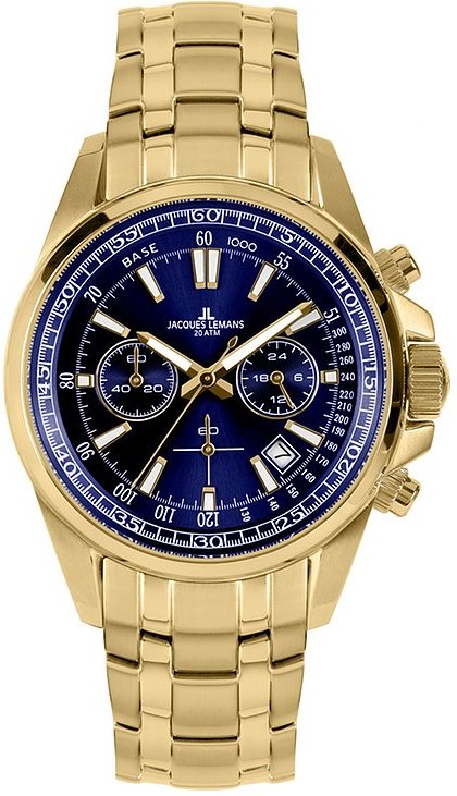 Jacques Lemans Chronograph Sport 1-2117O Edelstahl