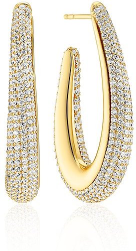 Sif Jakobs Jewellery Creolen SJ-E2484-CZ-YG 925er Silber