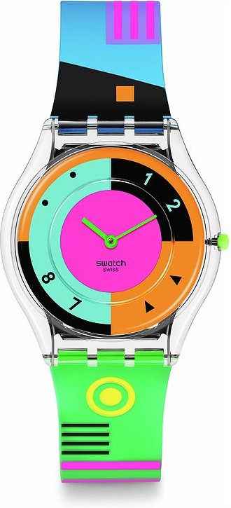 Swatch Unisexuhr 2405 SWATCH NEON SS08K119 Kunststoff