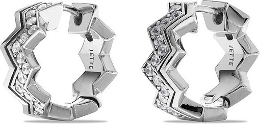 JETTE Creolen SKYSCRAPER 89217897 925er Silber, recycelt