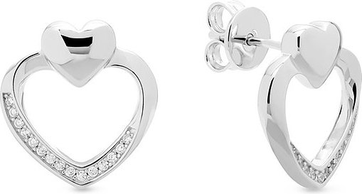 JETTE Ohrhänger HEARTS 89208108 925er Silber, recycelt