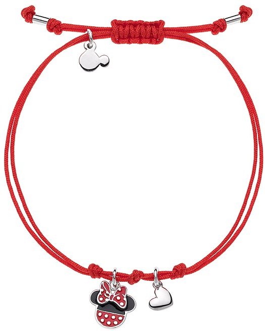 Disney Armband Minnie Mouse BS00012RL Textil, 925er Silber