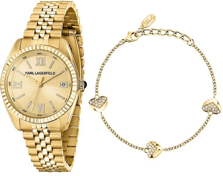 Karl Lagerfeld Uhren-Set Timeless Code R0553108501