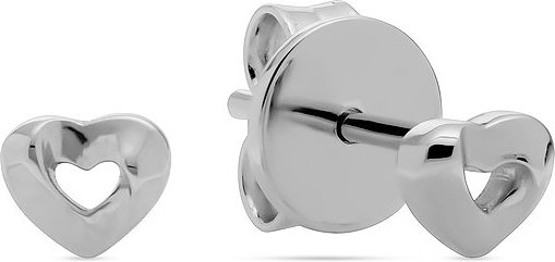 JETTE Ohrstecker TWISTED HEART 89221860 925er Silber, recycelt